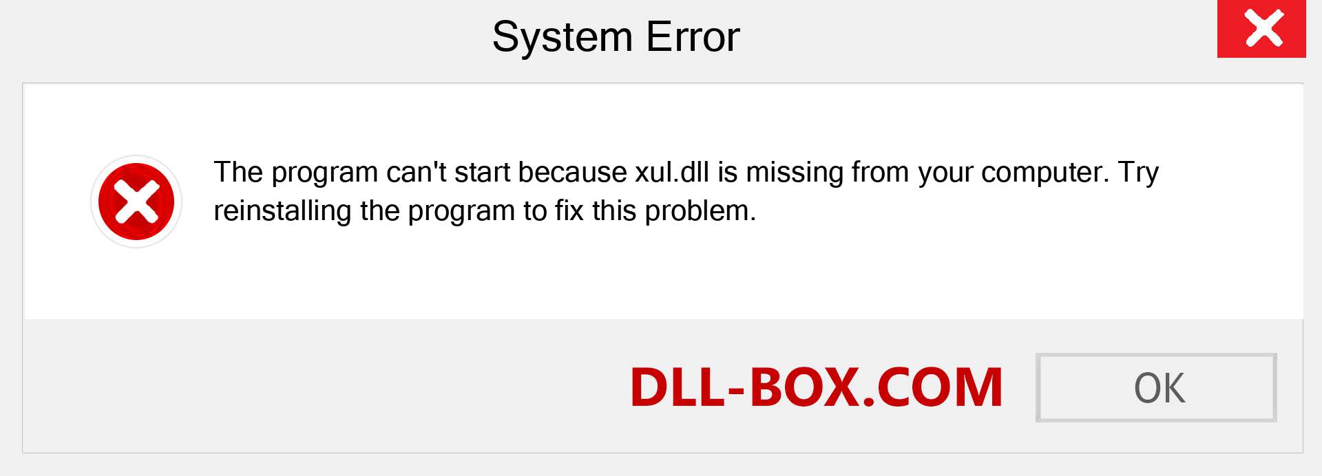  xul.dll file is missing?. Download for Windows 7, 8, 10 - Fix  xul dll Missing Error on Windows, photos, images